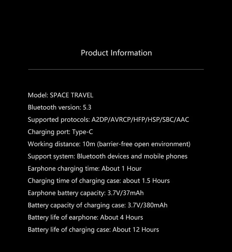 MOONDROP Space Travel TWS Earphone Bluetooth 5.3 Noise Canceling True Wireless Stereo IEMs